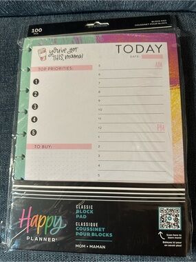 Happy Planner Classic Block Paper Pad
MOM